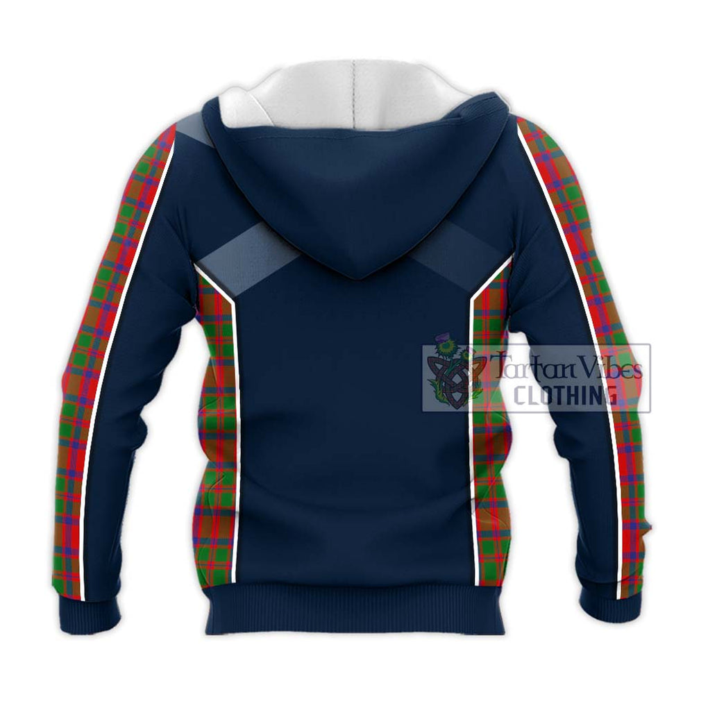 MacKintosh (McKintosh) Tartan Knitted Hoodie with Family Crest and Lion Rampant Vibes Sport Style - Tartan Vibes Clothing