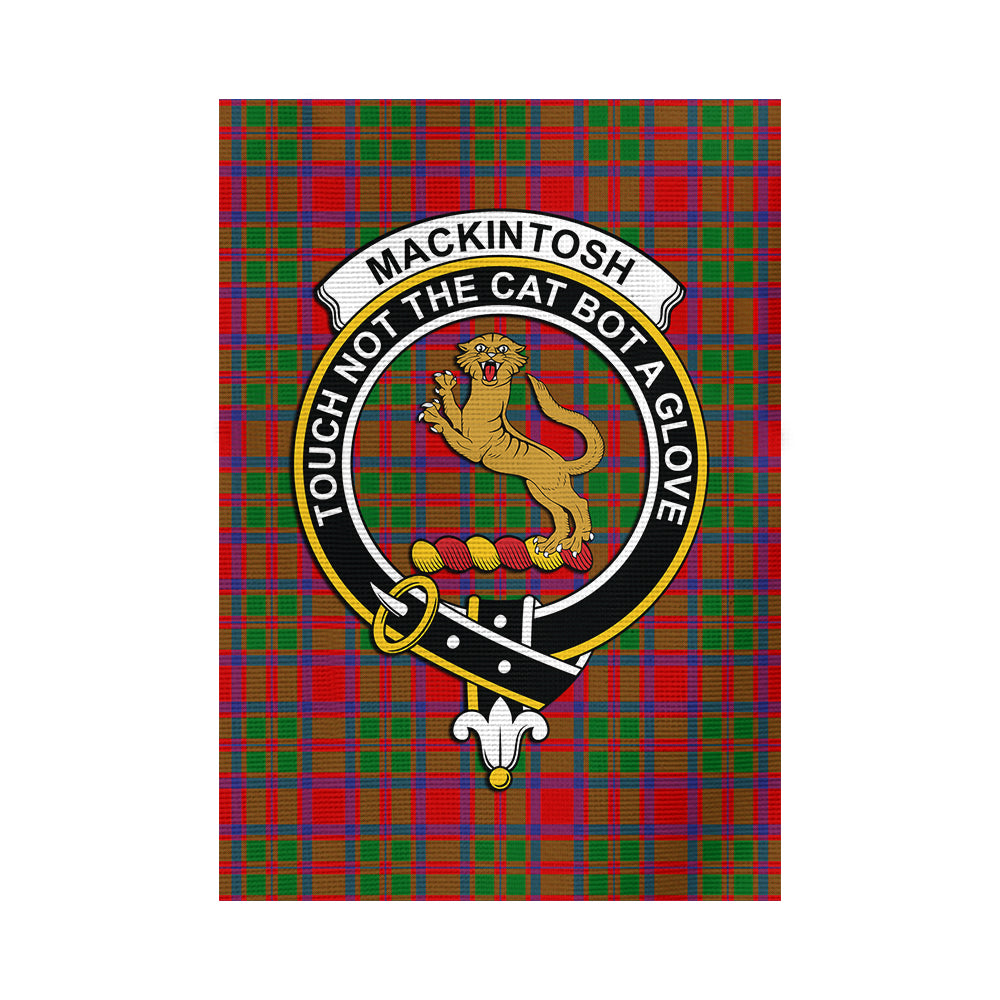 MacKintosh (McKintosh) Tartan Flag with Family Crest - Tartan Vibes Clothing