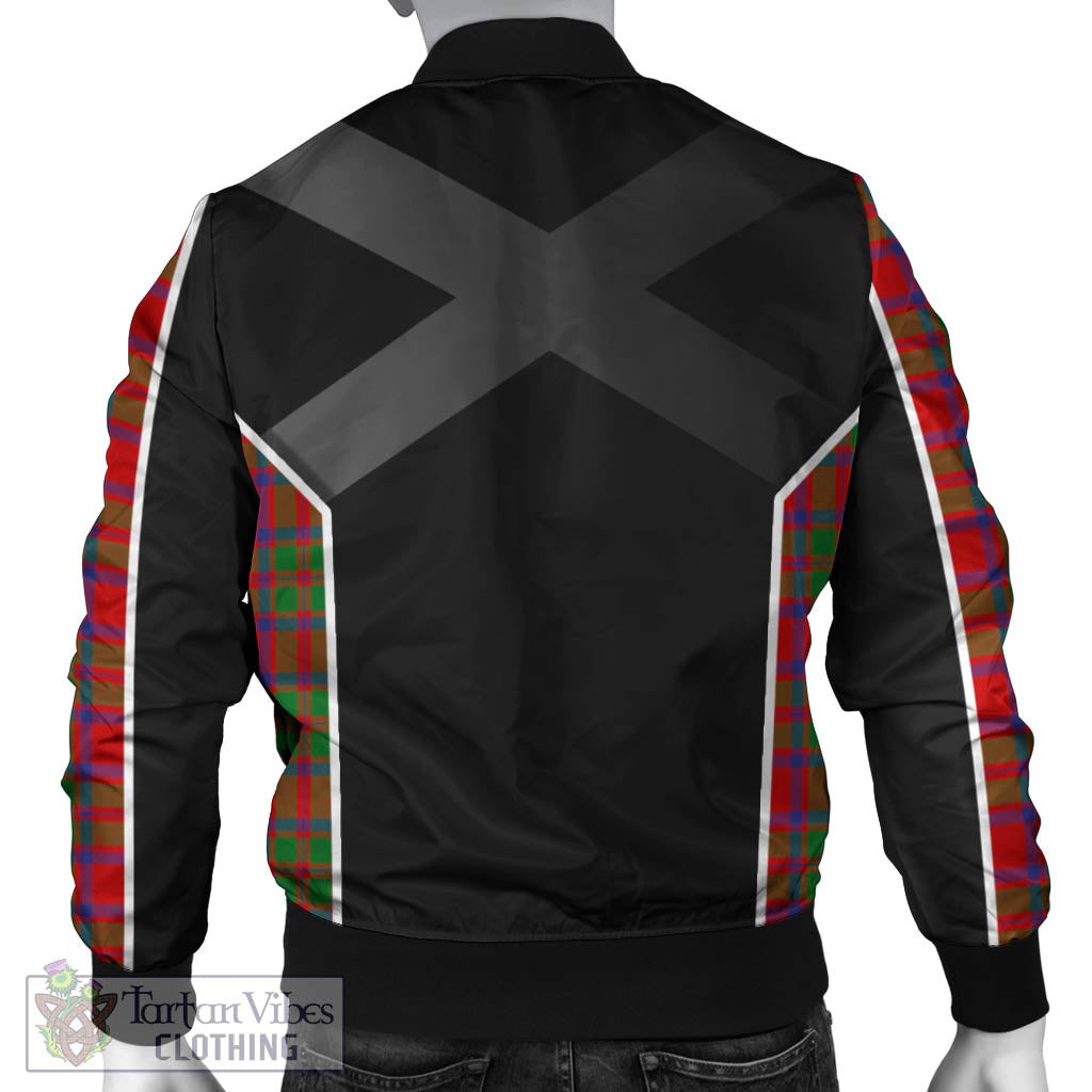 MacKintosh (McKintosh) Tartan Bomber Jacket with Family Crest and Scottish Thistle Vibes Sport Style - Tartan Vibes Clothing