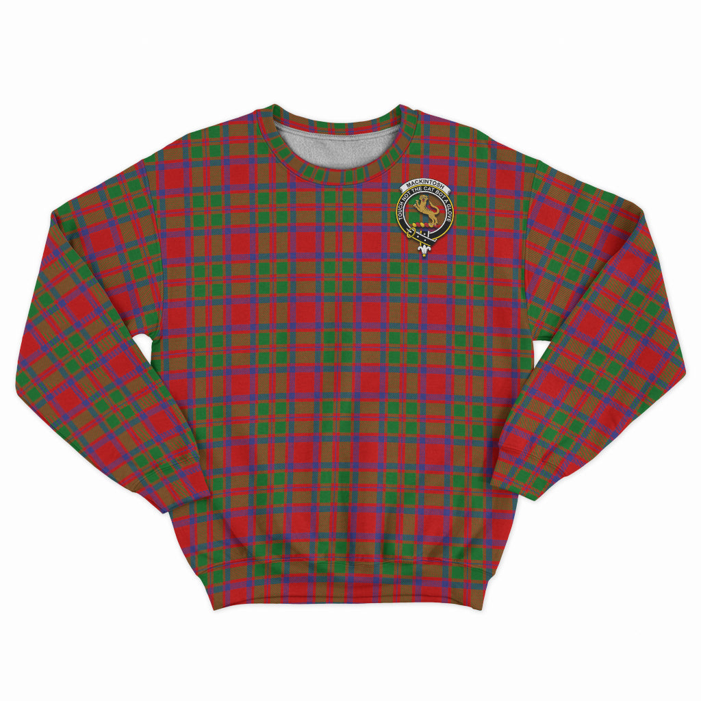 MacKintosh (McKintosh) Tartan Sweatshirt with Family Crest - Tartan Vibes Clothing