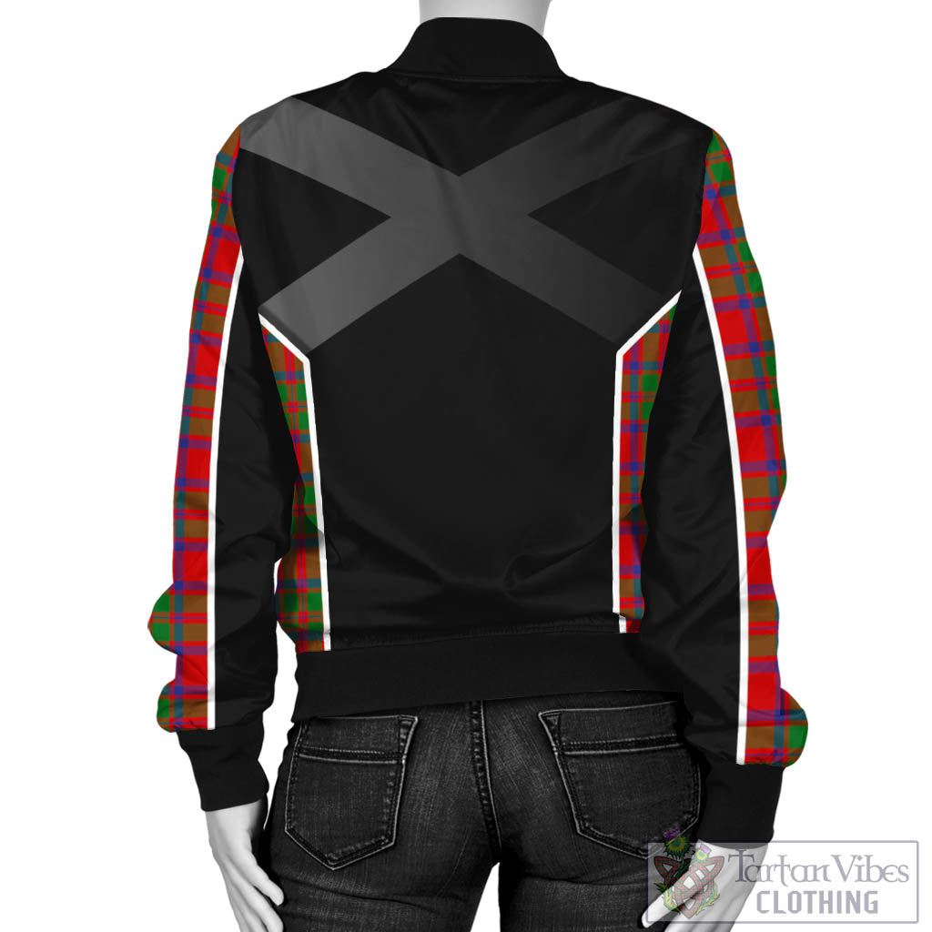 MacKintosh (McKintosh) Tartan Bomber Jacket with Family Crest and Scottish Thistle Vibes Sport Style - Tartan Vibes Clothing