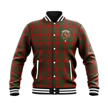 MacKintosh Red Tartan Baseball Jacket with Family Crest