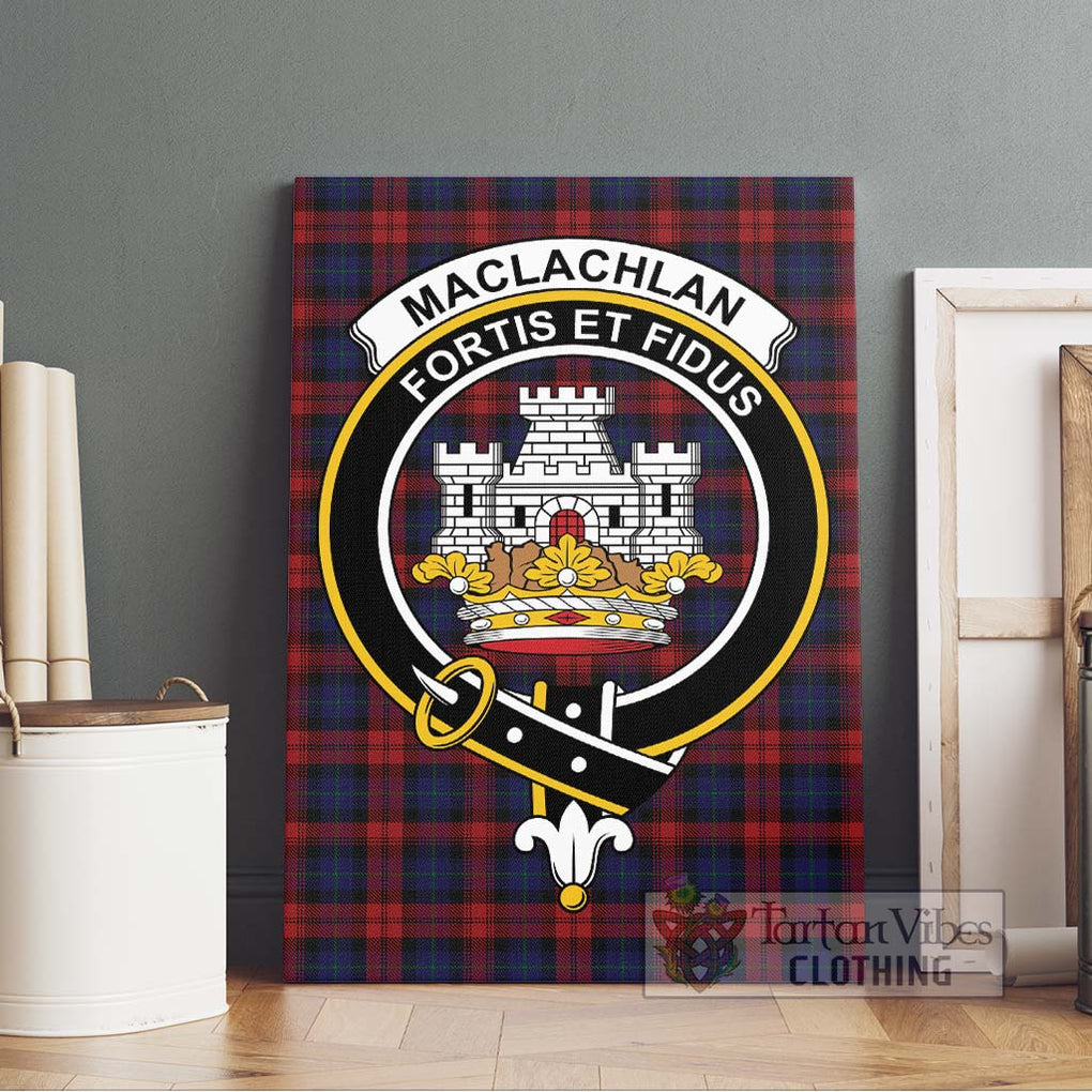 MacLachlan (McLachlan) Tartan Canvas Print Wall Art with Family Crest Without Frame - Tartan Vibes Clothing