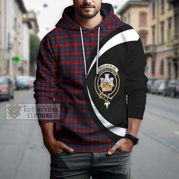 MacLachlan (McLachlan) Tartan Hoodie with Family Crest Circle Style