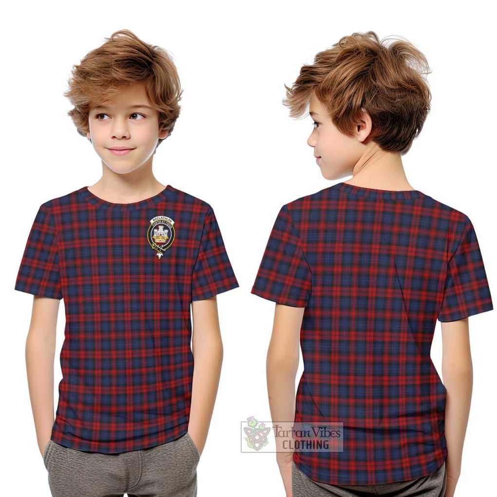 MacLachlan (McLachlan) Tartan Kid T-Shirt with Family Crest Youth XL Size14 - Tartan Vibes Clothing