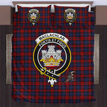 MacLachlan (McLachlan) Tartan Bedding Set with Family Crest