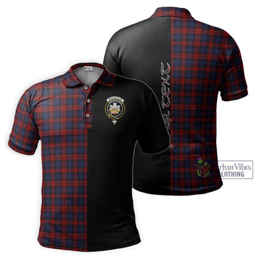 MacLachlan (McLachlan) Tartan Polo Shirt with Family Crest and Half Of Me Style