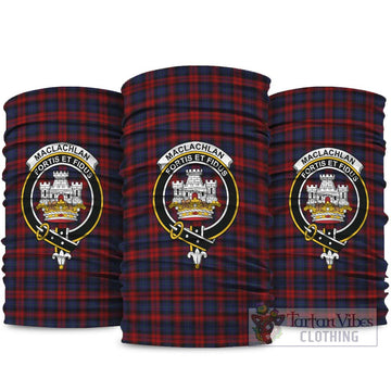 MacLachlan (McLachlan) Tartan Neck Gaiters, Tartan Bandanas, Tartan Head Band with Family Crest