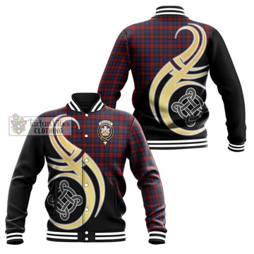 MacLachlan (McLachlan) Tartan Baseball Jacket with Family Crest and Celtic Symbol Style