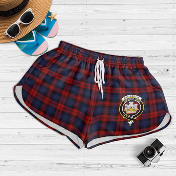 MacLachlan (McLachlan) Tartan Womens Shorts with Family Crest