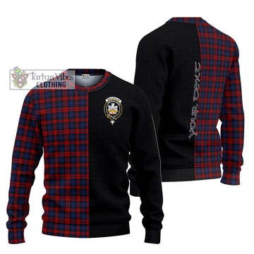 MacLachlan (McLachlan) Tartan Ugly Sweater with Family Crest and Half Of Me Style