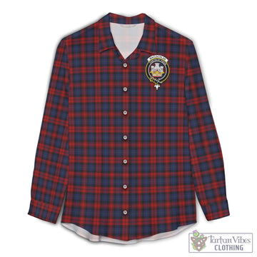 MacLachlan (McLachlan) Tartan Women's Casual Shirt with Family Crest