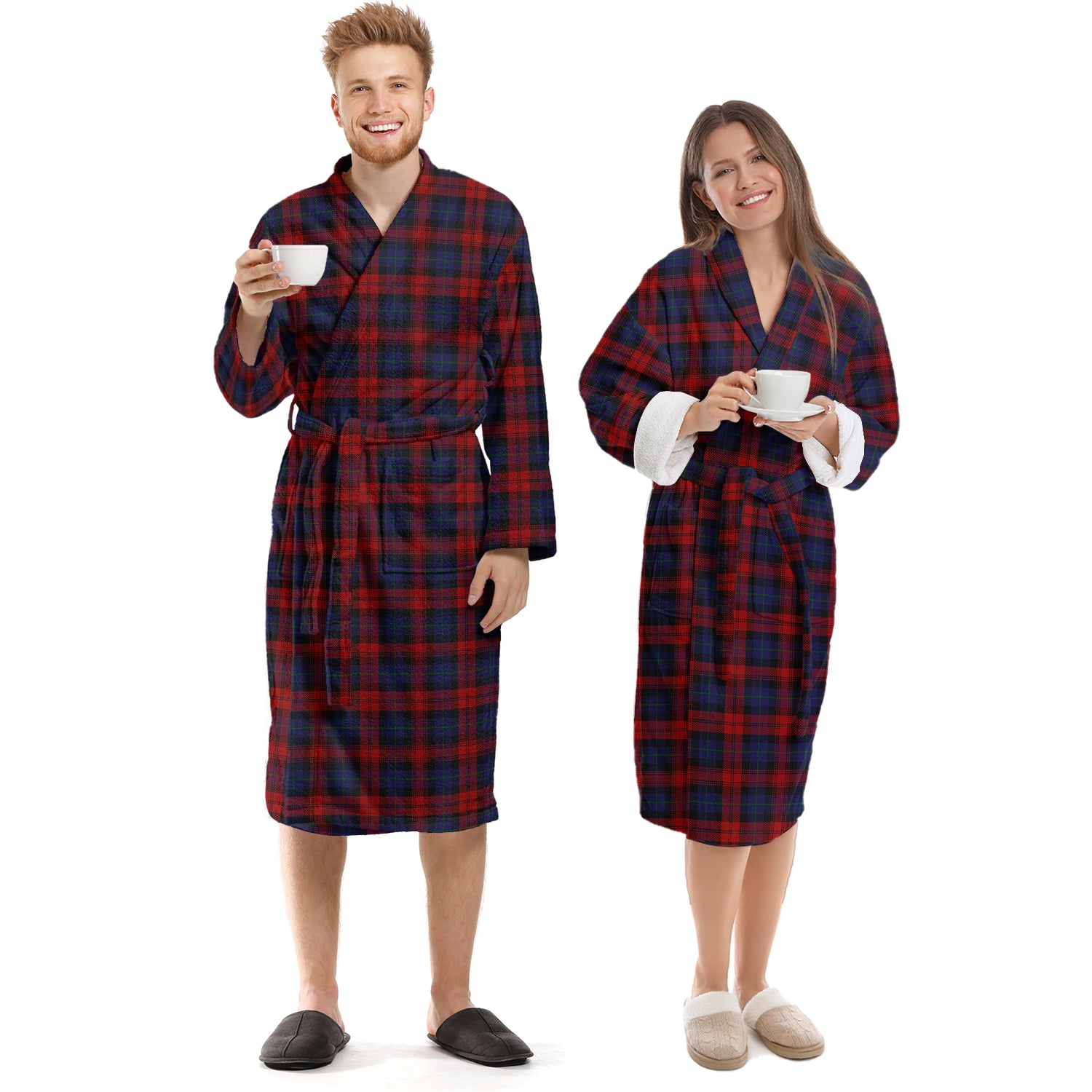 MacLachlan (McLachlan) Tartan Bathrobe Unisex S - Tartan Vibes Clothing