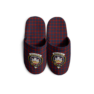 MacLachlan (McLachlan) Tartan Home Slippers with Family Crest