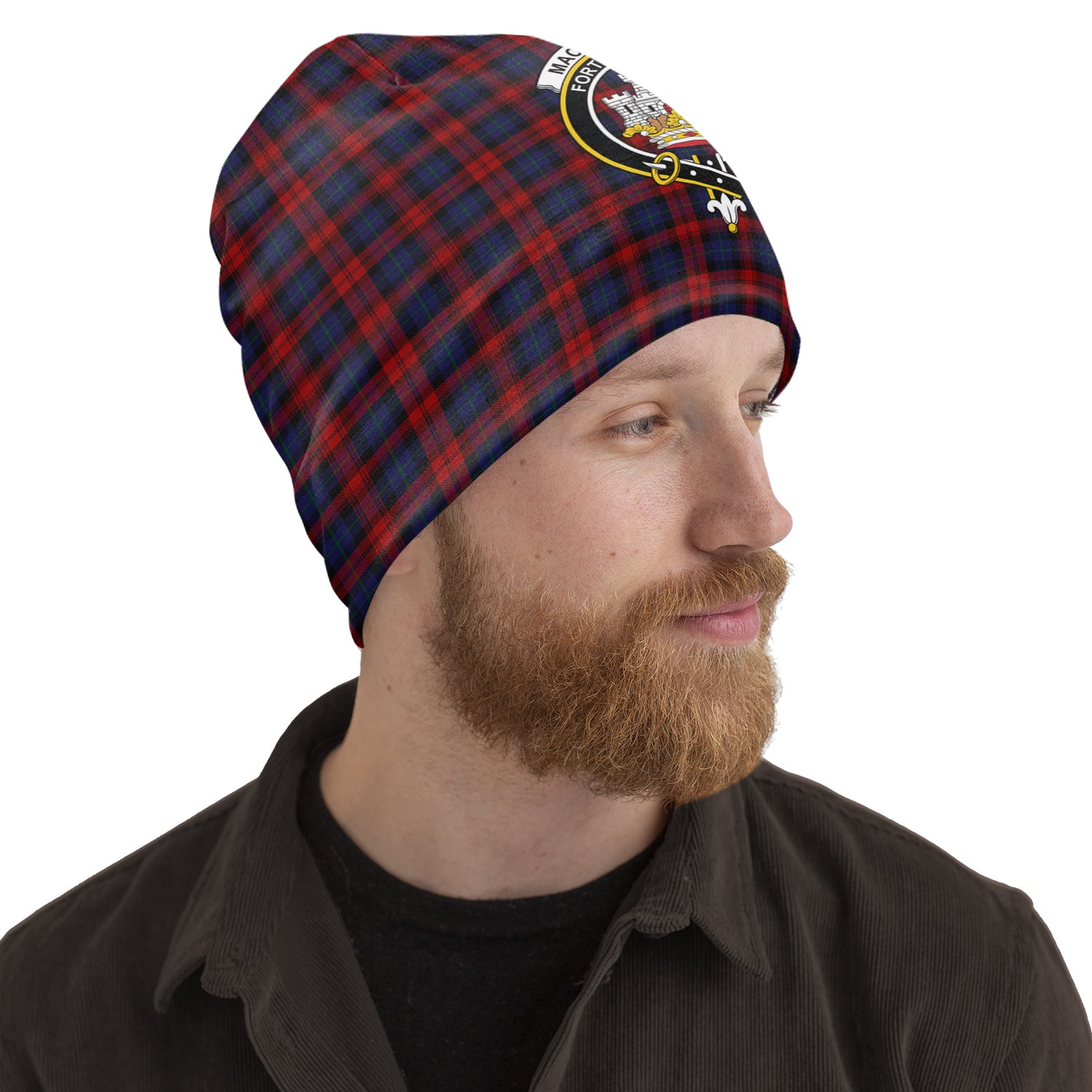 MacLachlan (McLachlan) Tartan Beanies Hat with Family Crest One Size 10.5*10.2 inches - Tartan Vibes Clothing