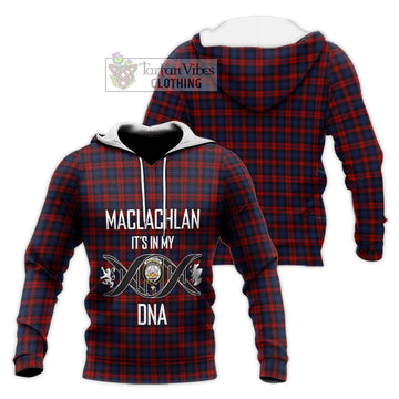 MacLachlan (McLachlan) Tartan Knitted Hoodie with Family Crest DNA In Me Style