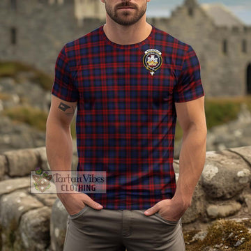 MacLachlan (McLachlan) Tartan Cotton T-Shirt with Family Crest