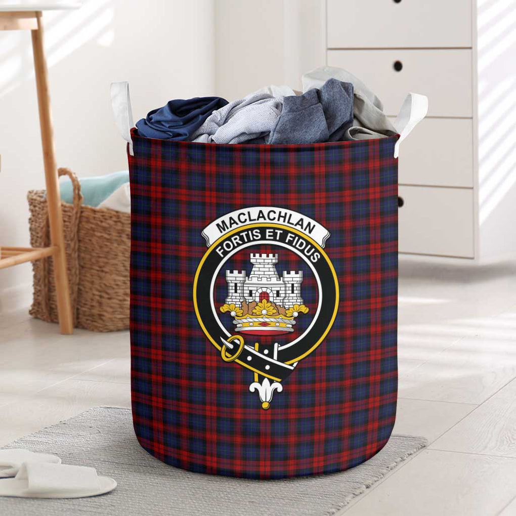 MacLachlan (McLachlan) Tartan Laundry Basket with Family Crest One Size - Tartanvibesclothing Shop