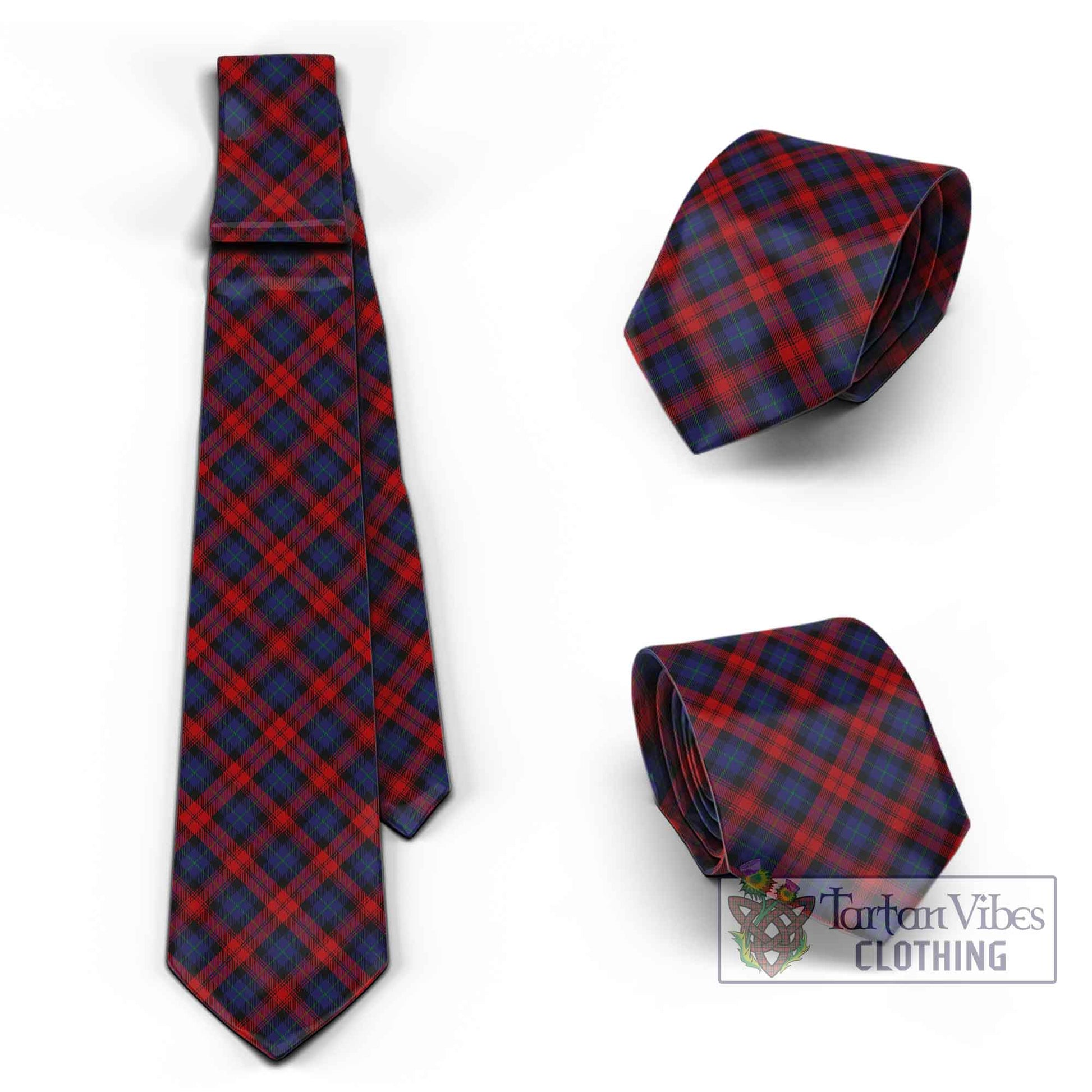 Tartan Vibes Clothing MacLachlan Tartan Classic Necktie Cross Style