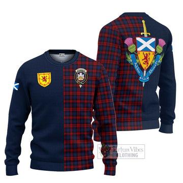 MacLachlan (McLachlan) Tartan Ugly Sweater with Scottish Lion Royal Arm Half Style