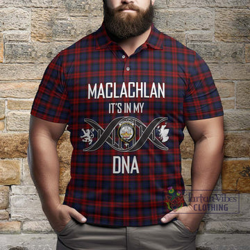 MacLachlan (McLachlan) Tartan Polo Shirt with Family Crest DNA In Me Style