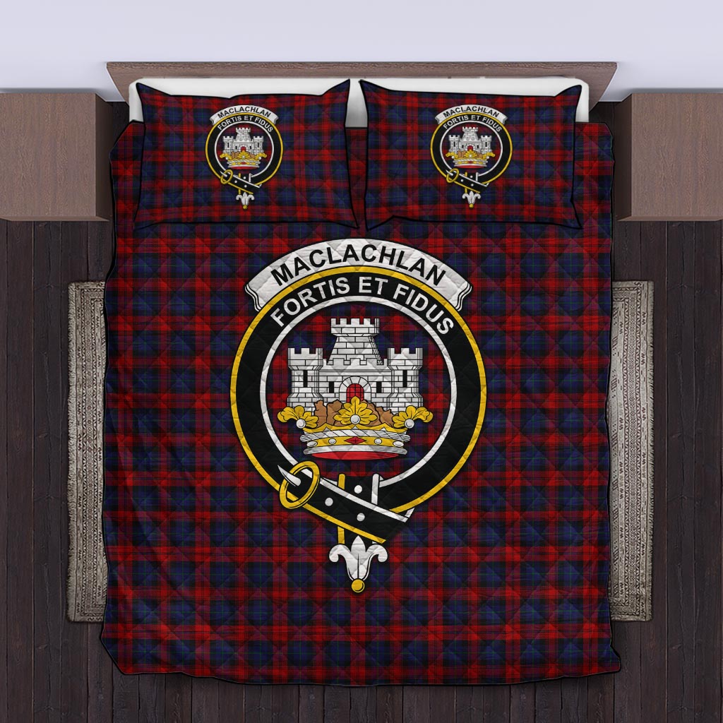 MacLachlan (McLachlan) Tartan Quilt Bed Set with Family Crest Twin - Tartan Vibes Clothing