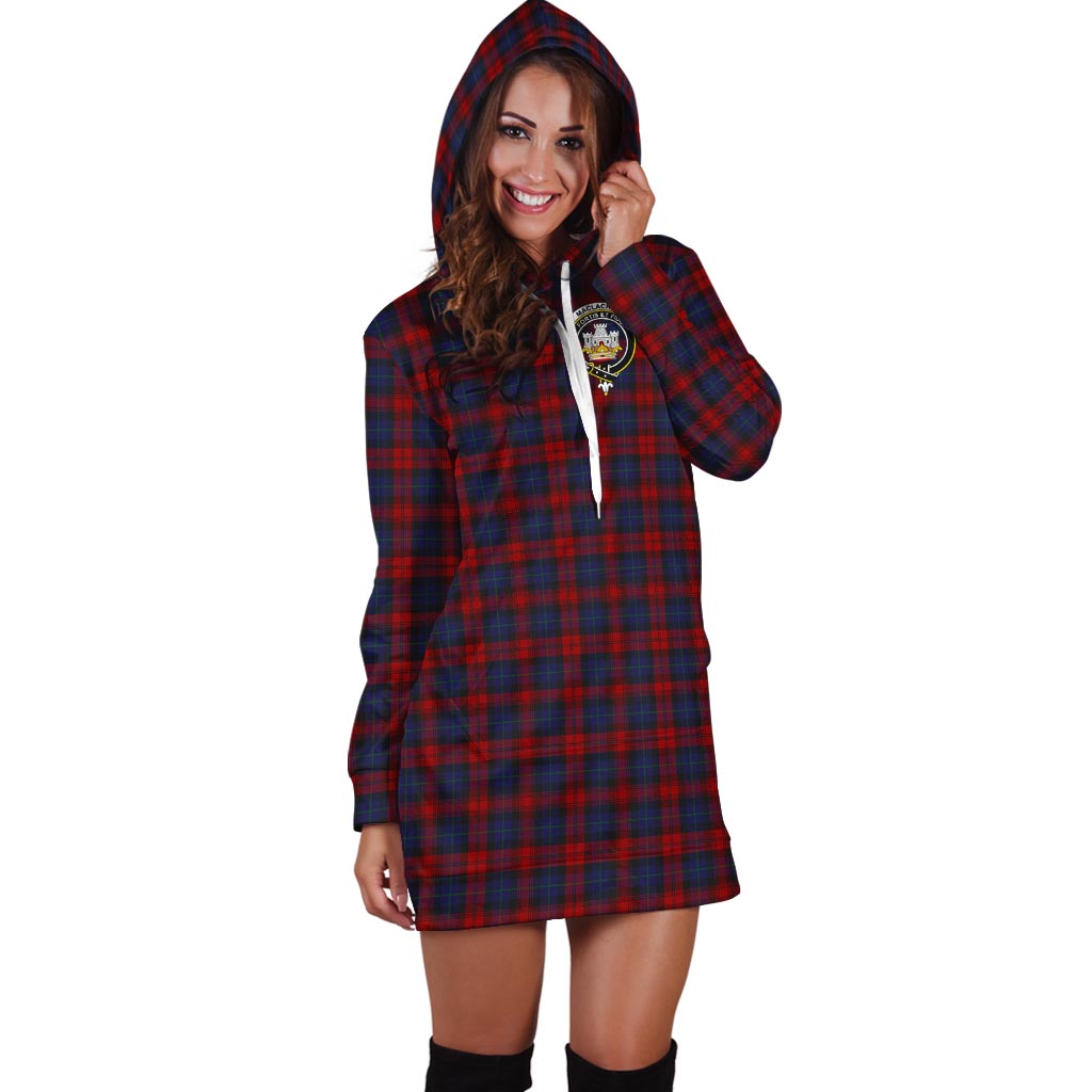 MacLachlan (McLachlan) Tartan Hoodie Dress with Family Crest - Tartan Vibes Clothing