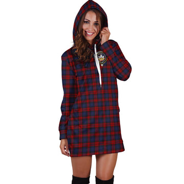 MacLachlan (McLachlan) Tartan Hoodie Dress with Family Crest