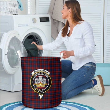 MacLachlan (McLachlan) Tartan Laundry Basket with Family Crest