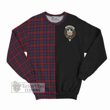 MacLachlan (McLachlan) Tartan Sweatshirt with Family Crest and Half Of Me Style