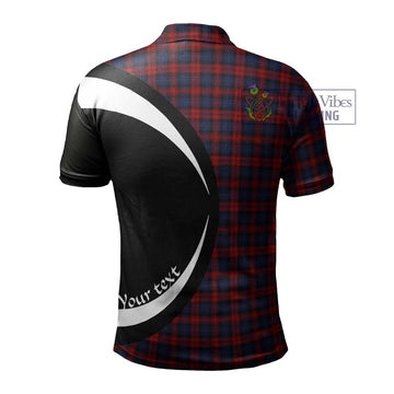 MacLachlan (McLachlan) Tartan Men's Polo Shirt with Family Crest Circle Style