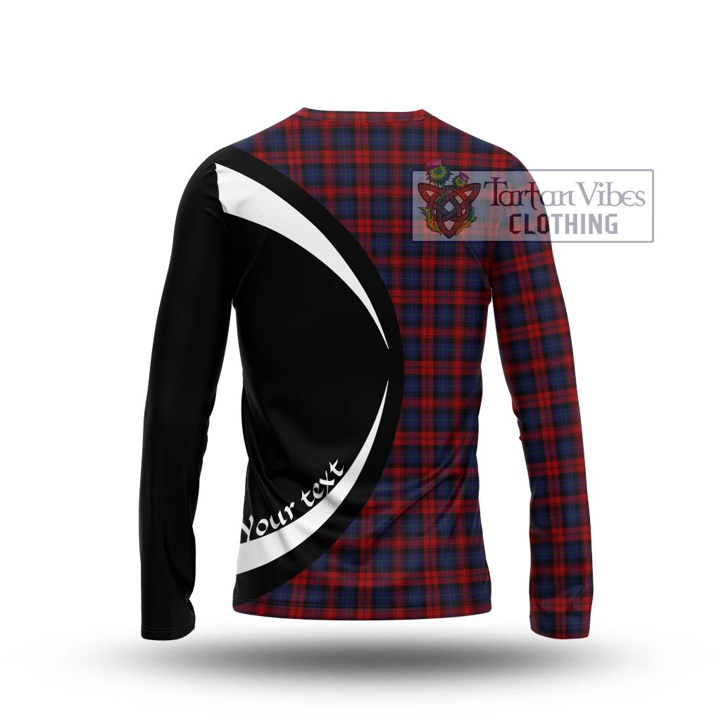 MacLachlan (McLachlan) Tartan Long Sleeve T-Shirt with Family Crest Circle Style - Tartan Vibes Clothing