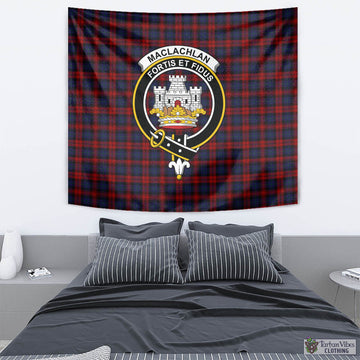 MacLachlan (McLachlan) Tartan Tapestry Wall Hanging and Home Decor for Room with Family Crest