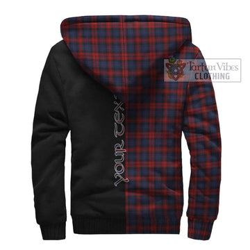 MacLachlan (McLachlan) Tartan Sherpa Hoodie with Family Crest and Half Of Me Style