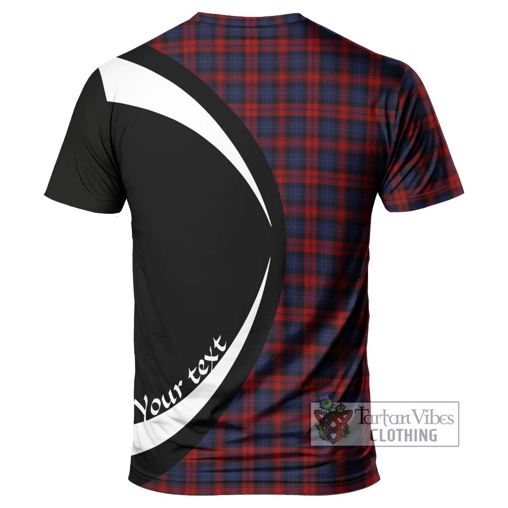 Tartan Vibes Clothing MacLachlan Tartan T-Shirt with Family Crest Circle Style