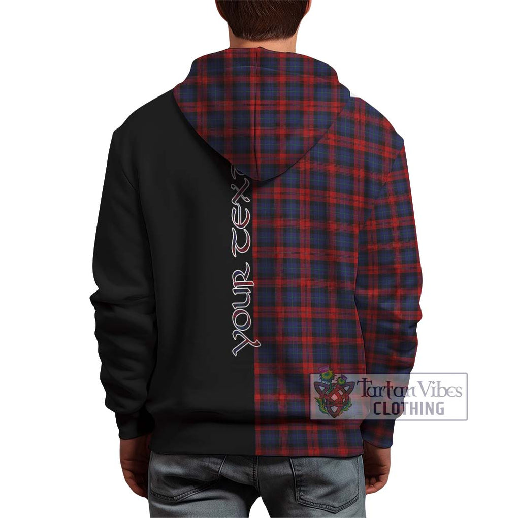 MacLachlan (McLachlan) Tartan Hoodie with Family Crest and Half Of Me Style - Tartanvibesclothing Shop