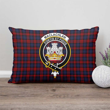 MacLachlan (McLachlan) Tartan Pillow Cover with Family Crest