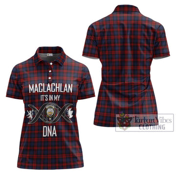 MacLachlan (McLachlan) Tartan Women's Polo Shirt with Family Crest DNA In Me Style