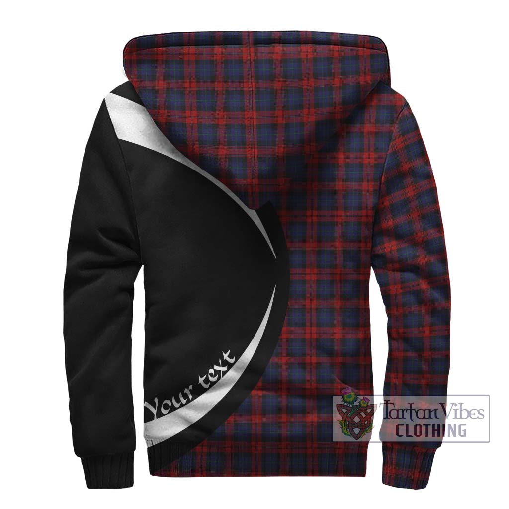 MacLachlan (McLachlan) Tartan Sherpa Hoodie with Family Crest Circle Style - Tartan Vibes Clothing