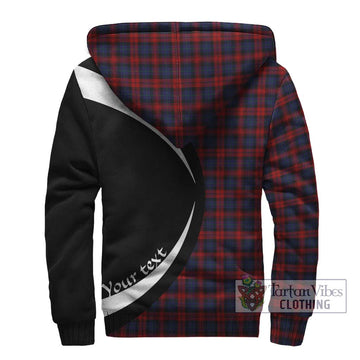 MacLachlan (McLachlan) Tartan Sherpa Hoodie with Family Crest Circle Style