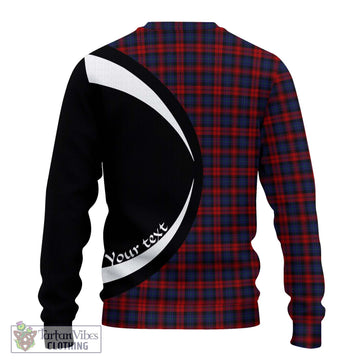 MacLachlan (McLachlan) Tartan Ugly Sweater with Family Crest Circle Style