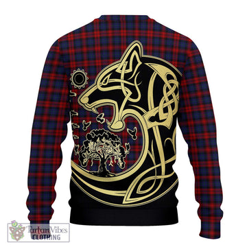 MacLachlan (McLachlan) Tartan Ugly Sweater with Family Crest Celtic Wolf Style