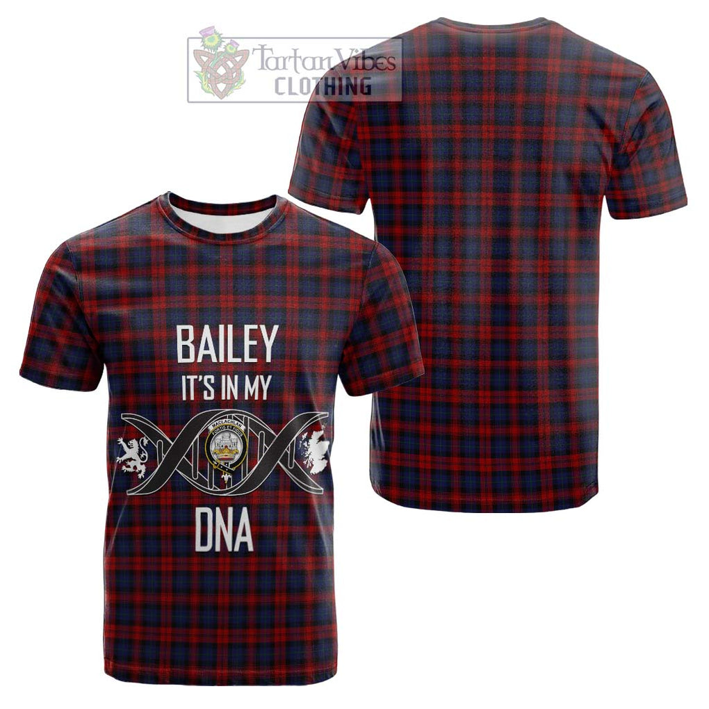 Tartan Vibes Clothing MacLachlan Tartan Cotton T-shirt with Family Crest DNA In Me Style