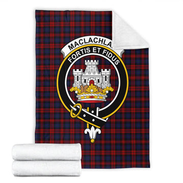 MacLachlan (McLachlan) Tartan Blanket with Family Crest