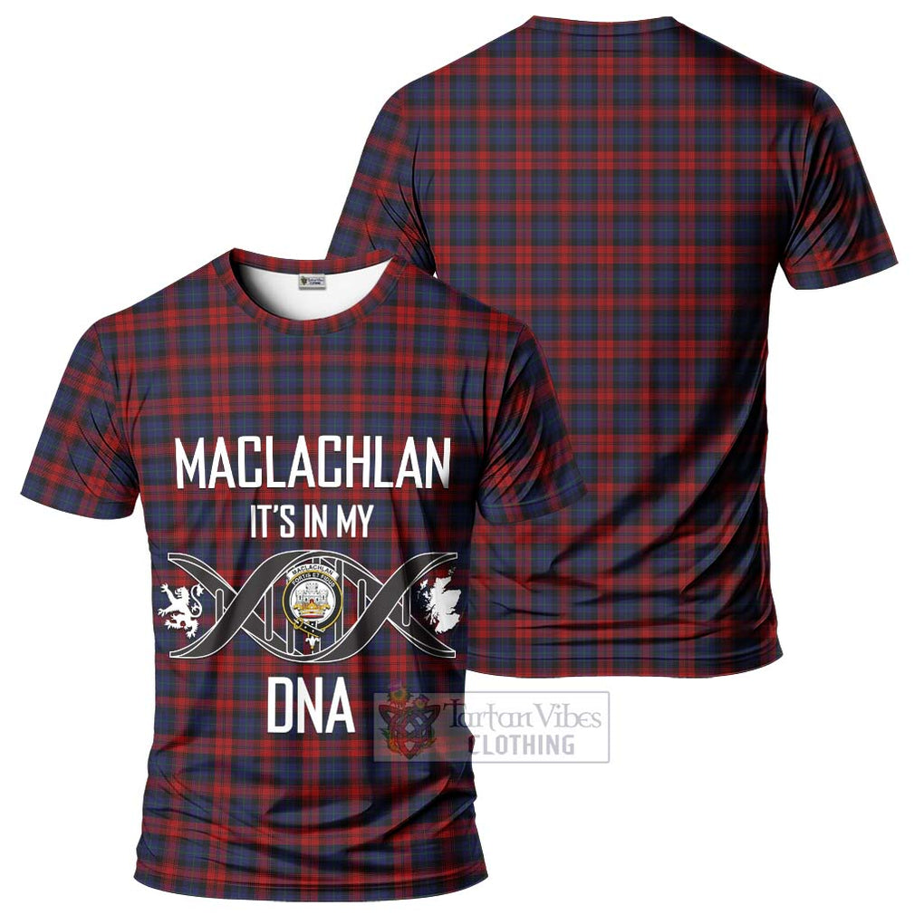 MacLachlan (McLachlan) Tartan T-Shirt with Family Crest DNA In Me Style - Tartan Vibes Clothing