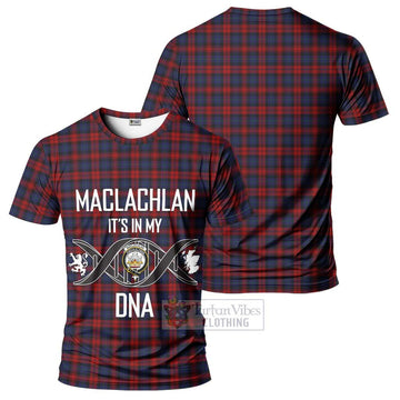 MacLachlan (McLachlan) Tartan T-Shirt with Family Crest DNA In Me Style