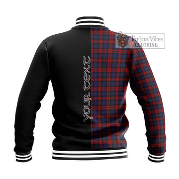 MacLachlan (McLachlan) Tartan Baseball Jacket with Family Crest and Half Of Me Style