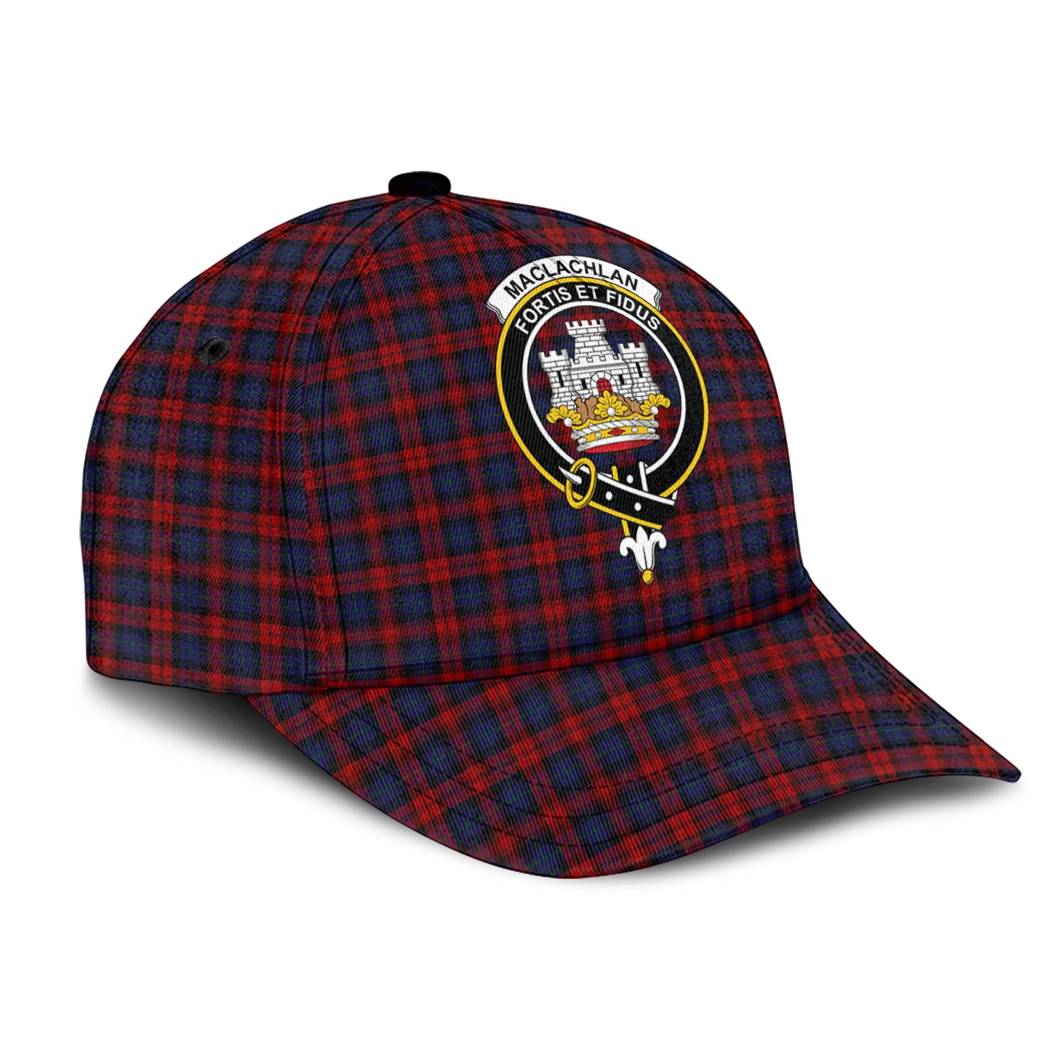 MacLachlan (McLachlan) Tartan Classic Cap with Family Crest - Tartan Vibes Clothing