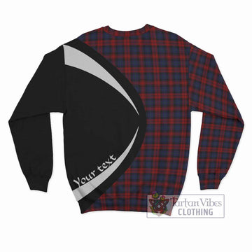 MacLachlan (McLachlan) Tartan Sweatshirt with Family Crest Circle Style