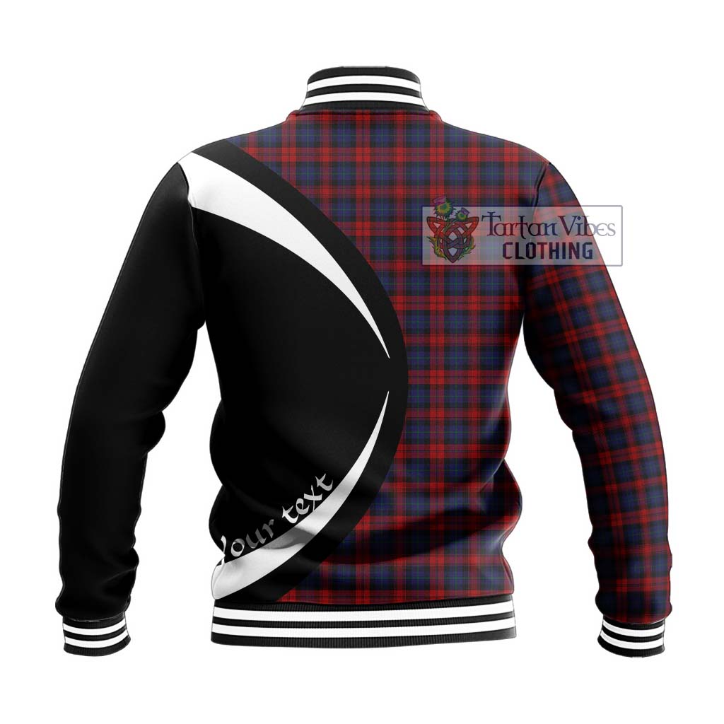 MacLachlan (McLachlan) Tartan Baseball Jacket with Family Crest Circle Style - Tartan Vibes Clothing